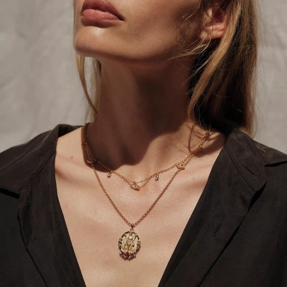 Awe Inspired Lakshmi Necklace Pendant - Picture 3 of 4